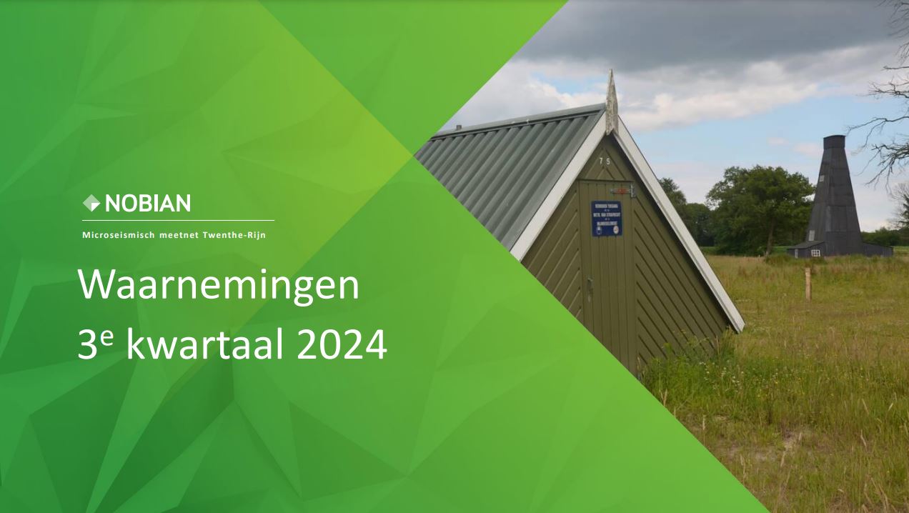 Seismisch meetrapport Twenthe-Rijn 3e kwartaal 2024